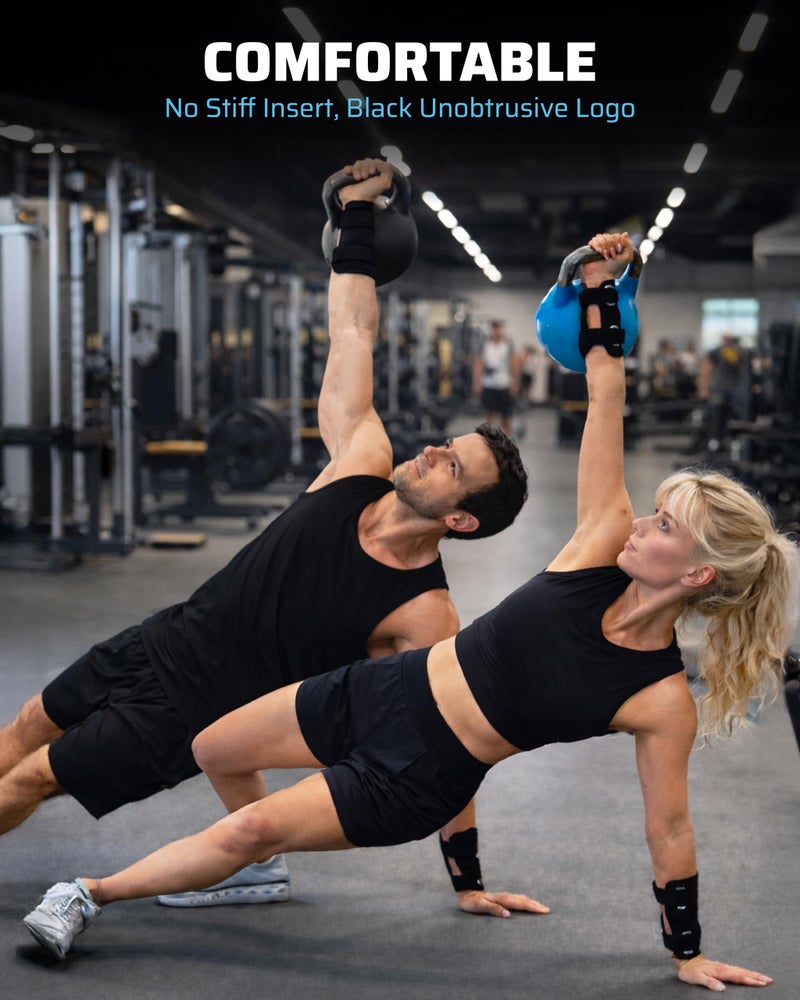 THEFITGUY حراس المعصم والساعد من THEFITGUY | نيونبرين بسمك 7 مم لامتصاص الصدمات | أحزمة قابلة للتعديل لتناسب آمن | حماية خفيفة الوزن ومتينة لتدريب الكيتلبل (زوج)  - Image 5